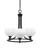 Paramount Three Light Chandelier in Matte Black (200|3403-MB-212)