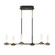 Torcia LED Chandelier in Black and Brass (40|45713-019)