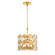 Perrene Three Light Pendant in Gold (40|44284-029)