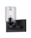 Hampton One Light Vanity in Matte Black (387|IVL370A01BK-CL)