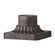 Outdoor Pier Mounts Pier Mount Base in Weathered Chestnut (1|PIERMOUNT-WCT)