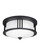 Crowell Two Light Outdoor Flush Mount in Black (1|7847902-12)