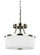 Hettinger Two Light Semi-Flush Convertible Pendant in Brushed Nickel (1|7739102-962)