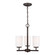 Oslo Three Light Chandelier in Bronze (1|31160EN3-710)