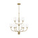 Windom Nine Light Chandelier in Satin Brass (1|3102809EN3-848)