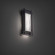 Haze LED Outdoor Wall Sconce in Black (281|WS-W64316-BK)