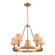 Rydell Five Light Chandelier in Brushed Gold (45|EC89756/5)