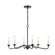 Quinn Six Light Chandelier in Old Bronze (45|EC89689/6)