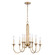 Cecil Eight Light Chandelier in Natural Brass (45|89726/8)