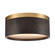 Engel Two Light Flush Mount in Satin Brass (45|82333/2)