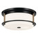 Brit Two Light Flush Mount in Black (12|52595BKCPZ)