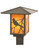 Seneca One Light Post Mount in Craftsman Brown (57|41722)