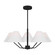 Burke Five Light Chandelier in Midnight Black (454|DJC1005MBK)