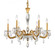 Napoli Six Light Chandelier in French Gold (53|S7606N-26R)