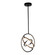 Trilogy LED Pendant in Black & Brass (78|AC6740BB)