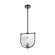 Cheshire One Light Pendant in Black & Nickel (78|AC11741NB)