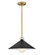 Milo LED Pendant in Lacquered Brass (531|84437LCB-BK)