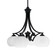 Zilo Four Light Chandelier in Matte Black (200|568-MB-212)