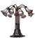 Stained Glass Pond Lily Ten Light Table Lamp in Mahogany Bronze (57|261672)