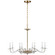 Brigitte LED Chandelier in Clear Glass and Hand-Rubbed Antique Brass (268|PCD 5020CG/HAB)