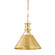 Metal No. 2 One Light Pendant in Aged Brass (70|MDS951-AGB)