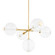 Richford LED Chandelier in Aged Brass (70|5248-AGB)