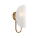 Seno One Light Wall Sconce in Aged Gold/White Cotton Fabric (452|WV450706AGCW)