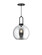 Soji One Light Pendant in Clear Glass/Matte Black (452|PD601710MBCL)