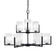 Atlas Nine Light Chandelier in Matte Black (200|4509-MB-3001)