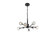 Graham Eight Light Pendant in Black and Clear (173|3509D24BK)