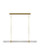 Langston LED Linear Chandelier in Plated Brass (182|AKLS28627BR)