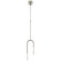 Rousseau LED Pendant in Antique-Burnished Brass (268|KW 5590AB-CG)