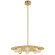 Pertica LED Chandelier in Mirrored Antique Brass (268|KW 5521MAB-ALB)