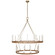 Darlana Wrapped LED Chandelier in Antique-Burnished Brass and Natural Rattan (268|CHC 5882AB/NRT)