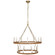 Darlana Wrapped LED Chandelier in Antique-Burnished Brass and Natural Rattan (268|CHC 5880AB/NRT)