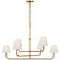 Basden LED Chandelier in Antique-Burnished Brass and Natural Rattan (268|CHC 5083AB/NRT-L)