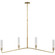 Casoria LED Linear Chandelier in Hand-Rubbed Antique Brass (268|ARN 5510HAB-CG)