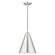 Dulce One Light Pendant in Brushed Aluminum with Polished Chrome (107|41492-66)