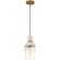 Quoizel Piccolo Pendant One Light Mini Pendant in Aged Brass (10|QPP6189AB)