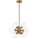 Glinda Four Light Pendant in Brushed Weathered Brass (10|GLI2820BWS)