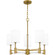 Gretchen Five Light Chandelier in Aged Brass (10|GCN5026AB)