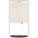 Zenz LED Table Lamp in Polished Nickel and Walnut (268|RB 3130PN/W-L)