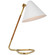 Laken LED Desk Lamp in Hand-Rubbed Antique Brass and Natural Rattan (268|AL 3020HAB/NRT-WHT)