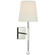 Griffin LED Wall Sconce in Polished Nickel and Parchment Leather (268|AL 2005PN/PAR-L)