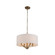 Curva Four Light Chandelier in Brushed Champagne Gold (33|518945BCG)