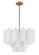 Addis Nine Light Chandelier in Aged Brass (60|ADD-308-AG-WH)