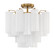Addis Four Light Semi Flush Mount in Aged Brass (60|ADD-300-AG-WH_CEILING)