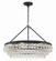 Calypso Six Light Chandelier in Matte Black (60|275-MK)