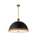 Doral Three Light Pendant in Matte Black/Vintage Brass (452|PD331024MBVB)