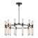 Edwin LED Chandelier in Urban Bronze/Frosted Ribbed Glass (452|CH348038UBFR)